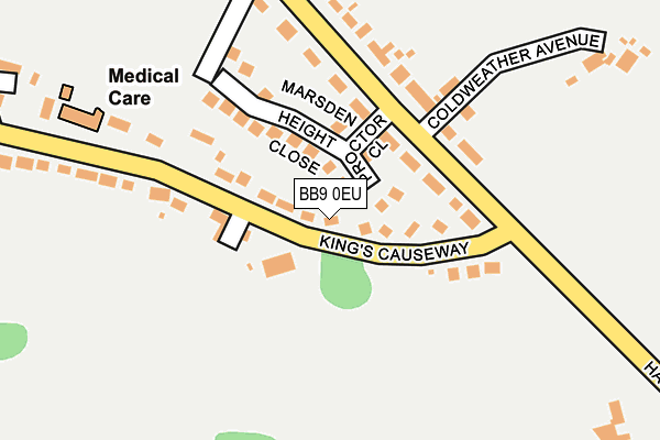 BB9 0EU map - OS OpenMap – Local (Ordnance Survey)