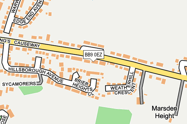 BB9 0EZ map - OS OpenMap – Local (Ordnance Survey)
