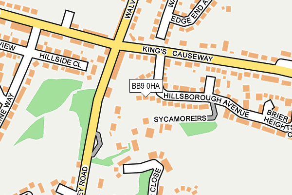 BB9 0HA map - OS OpenMap – Local (Ordnance Survey)