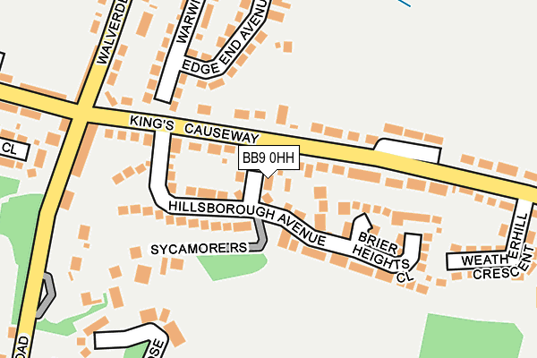 BB9 0HH map - OS OpenMap – Local (Ordnance Survey)