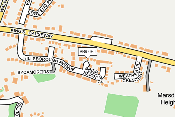 BB9 0HJ map - OS OpenMap – Local (Ordnance Survey)