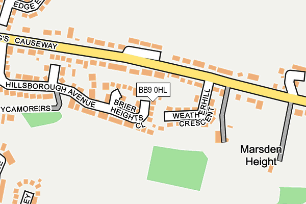 BB9 0HL map - OS OpenMap – Local (Ordnance Survey)