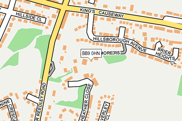 BB9 0HN map - OS OpenMap – Local (Ordnance Survey)