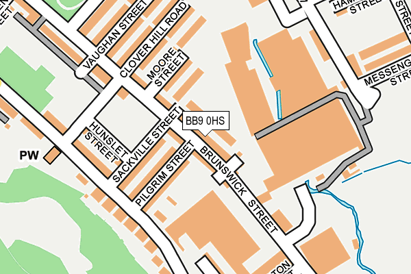 BB9 0HS map - OS OpenMap – Local (Ordnance Survey)