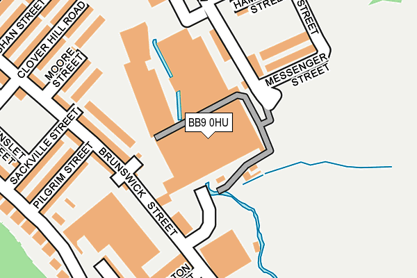 BB9 0HU map - OS OpenMap – Local (Ordnance Survey)