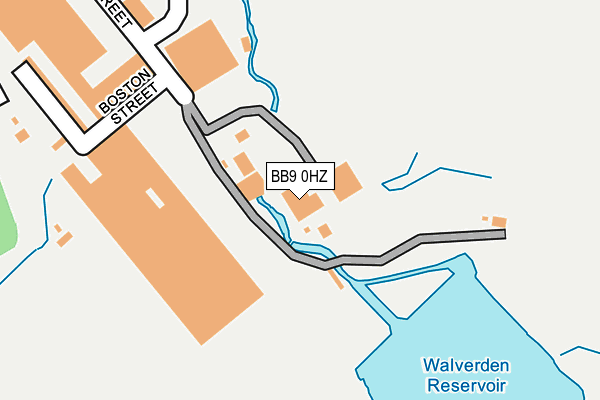 BB9 0HZ map - OS OpenMap – Local (Ordnance Survey)