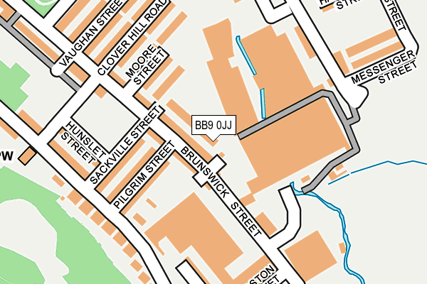 BB9 0JJ map - OS OpenMap – Local (Ordnance Survey)