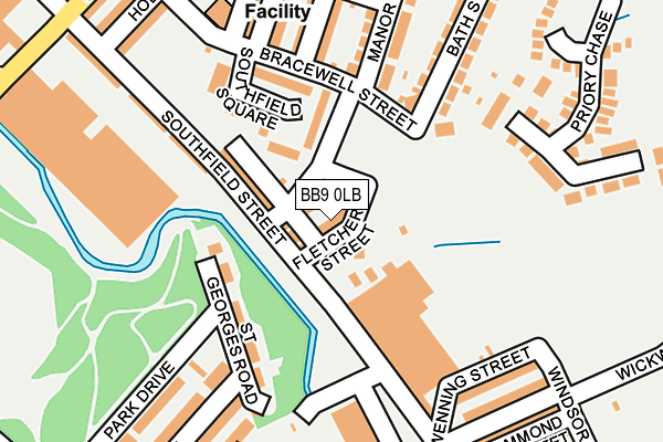 BB9 0LB map - OS OpenMap – Local (Ordnance Survey)