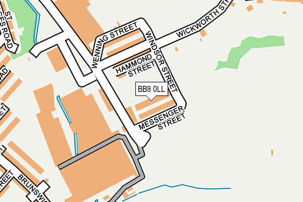 BB9 0LL map - OS OpenMap – Local (Ordnance Survey)