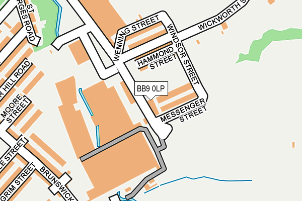 BB9 0LP map - OS OpenMap – Local (Ordnance Survey)