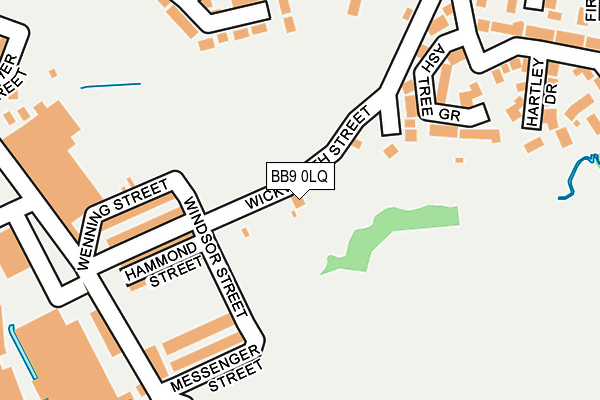 BB9 0LQ map - OS OpenMap – Local (Ordnance Survey)