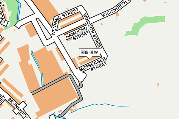 BB9 0LW map - OS OpenMap – Local (Ordnance Survey)