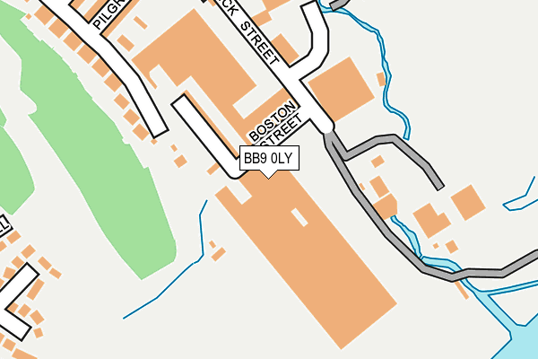 BB9 0LY map - OS OpenMap – Local (Ordnance Survey)
