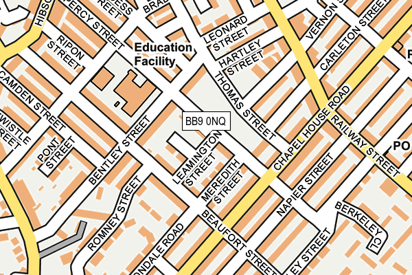 BB9 0NQ map - OS OpenMap – Local (Ordnance Survey)