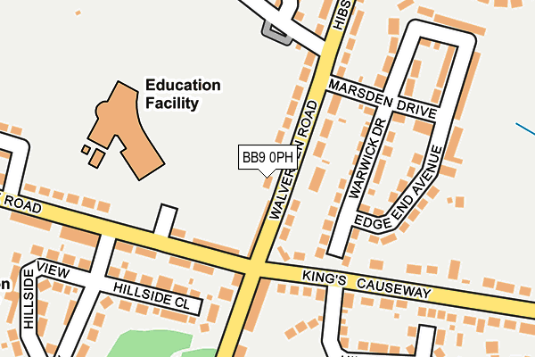 BB9 0PH map - OS OpenMap – Local (Ordnance Survey)