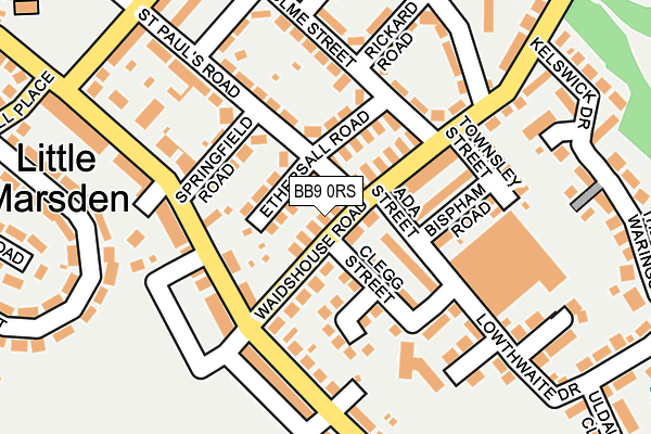 BB9 0RS map - OS OpenMap – Local (Ordnance Survey)