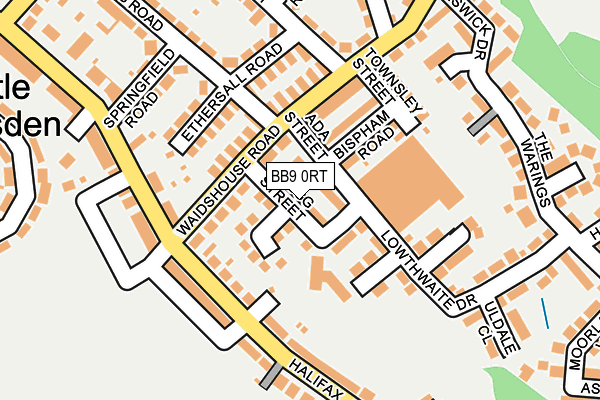 BB9 0RT map - OS OpenMap – Local (Ordnance Survey)