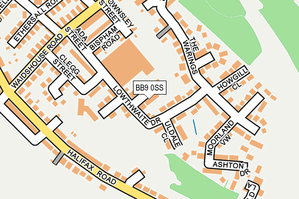 BB9 0SS map - OS OpenMap – Local (Ordnance Survey)