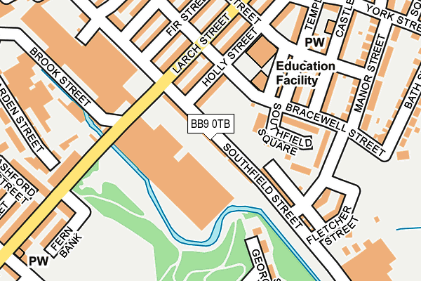 BB9 0TB map - OS OpenMap – Local (Ordnance Survey)