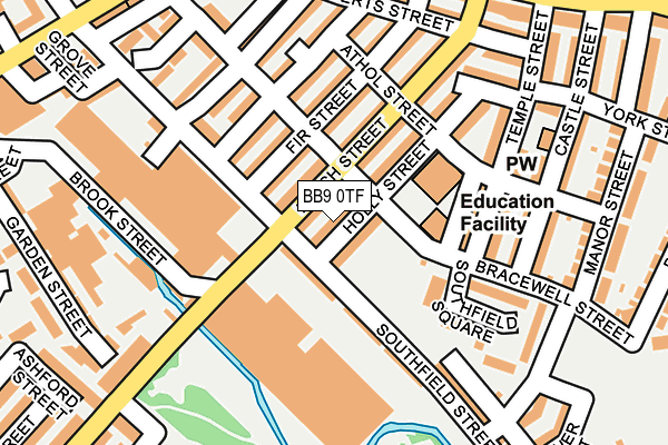 BB9 0TF map - OS OpenMap – Local (Ordnance Survey)