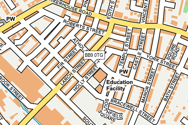 BB9 0TG map - OS OpenMap – Local (Ordnance Survey)