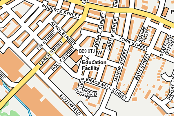 BB9 0TJ map - OS OpenMap – Local (Ordnance Survey)