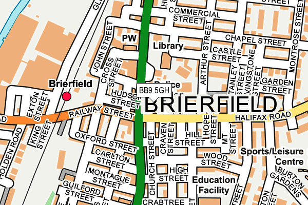 BB9 5GH map - OS OpenMap – Local (Ordnance Survey)