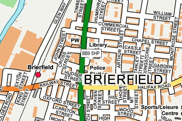 BB9 5HP map - OS OpenMap – Local (Ordnance Survey)