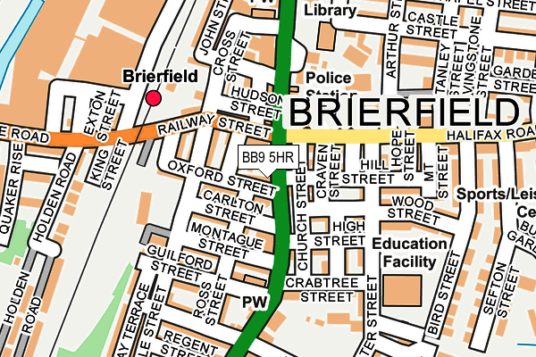 BB9 5HR map - OS OpenMap – Local (Ordnance Survey)