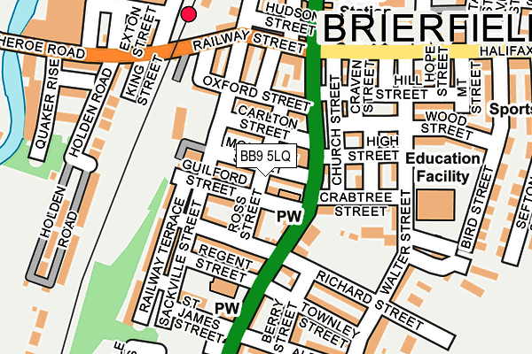 Map of BB9 TRAVEL LTD at local scale