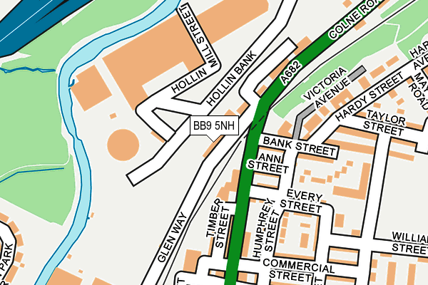 BB9 5NH map - OS OpenMap – Local (Ordnance Survey)