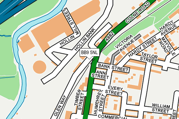 BB9 5NL map - OS OpenMap – Local (Ordnance Survey)