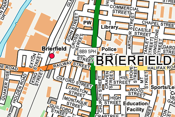 BB9 5PH map - OS OpenMap – Local (Ordnance Survey)