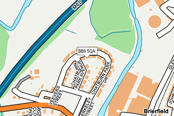 BB9 5QA map - OS OpenMap – Local (Ordnance Survey)