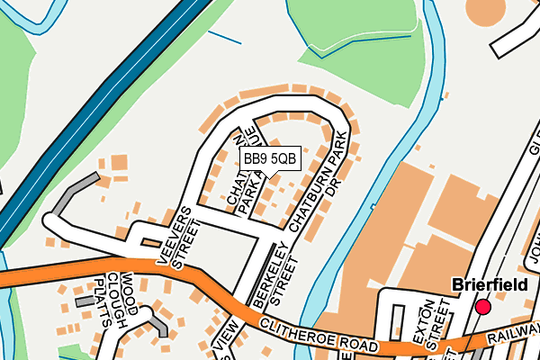 BB9 5QB map - OS OpenMap – Local (Ordnance Survey)
