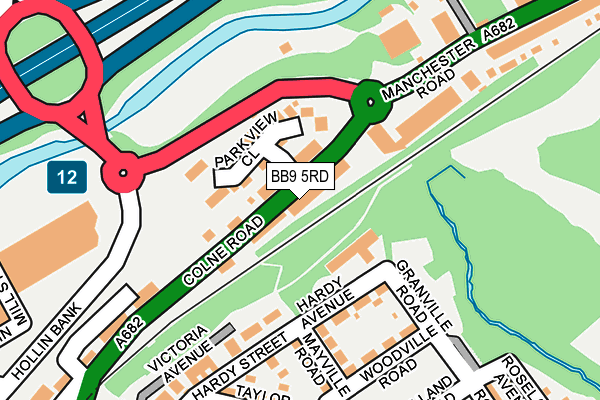 BB9 5RD map - OS OpenMap – Local (Ordnance Survey)