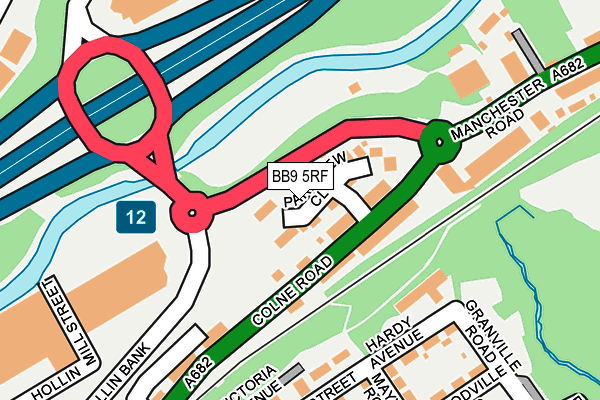 BB9 5RF map - OS OpenMap – Local (Ordnance Survey)