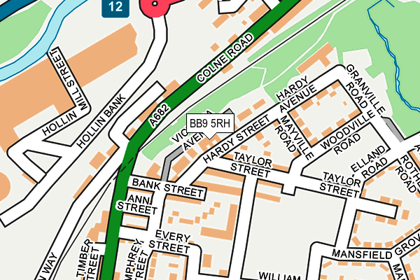 BB9 5RH map - OS OpenMap – Local (Ordnance Survey)