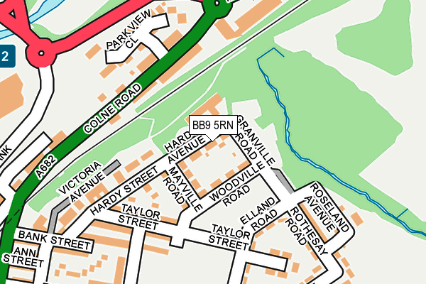 BB9 5RN map - OS OpenMap – Local (Ordnance Survey)