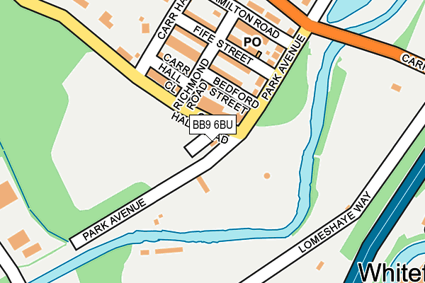 BB9 6BU map - OS OpenMap – Local (Ordnance Survey)