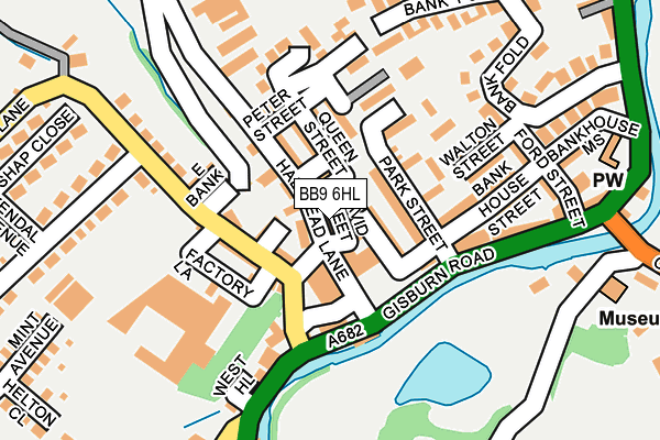 BB9 6HL map - OS OpenMap – Local (Ordnance Survey)