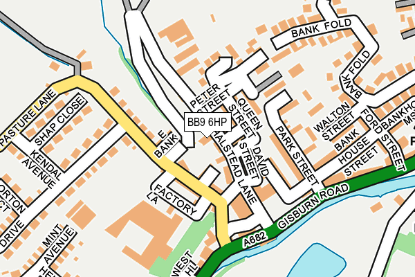 BB9 6HP map - OS OpenMap – Local (Ordnance Survey)
