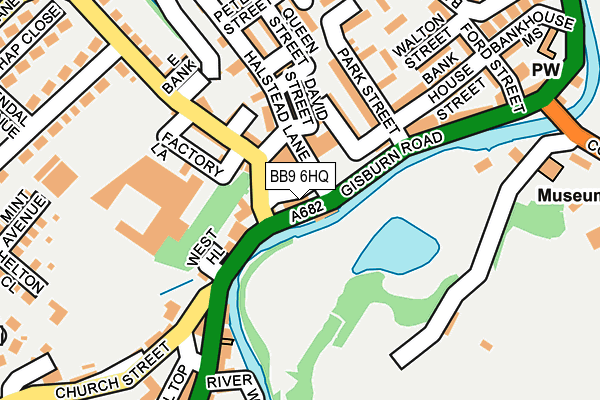 BB9 6HQ map - OS OpenMap – Local (Ordnance Survey)