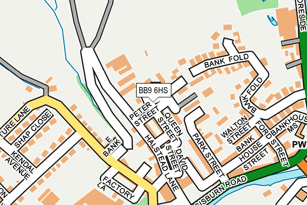 BB9 6HS map - OS OpenMap – Local (Ordnance Survey)