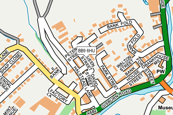 BB9 6HU map - OS OpenMap – Local (Ordnance Survey)