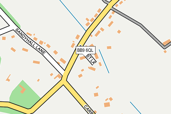 BB9 6QL map - OS OpenMap – Local (Ordnance Survey)