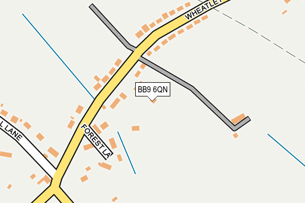 BB9 6QN map - OS OpenMap – Local (Ordnance Survey)