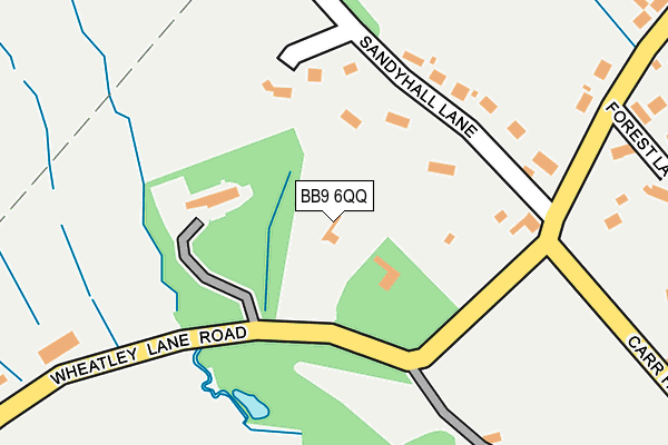 BB9 6QQ map - OS OpenMap – Local (Ordnance Survey)