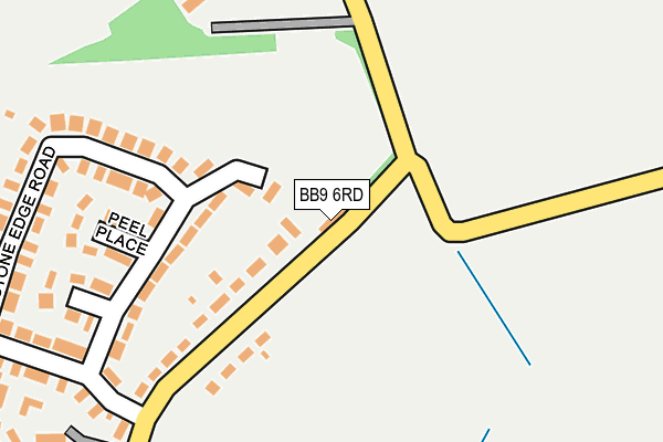 BB9 6RD map - OS OpenMap – Local (Ordnance Survey)