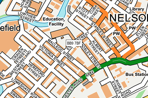 BB9 7BF map - OS OpenMap – Local (Ordnance Survey)